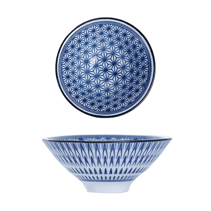 Keramik Kung Fu Tea Tasse Blau und weißes Porzellan