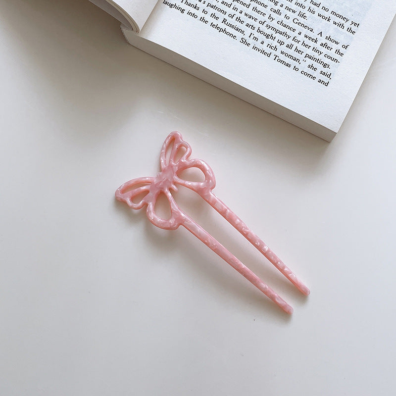 Modische Schmetterlingsbutter -Haarnadel -Locken