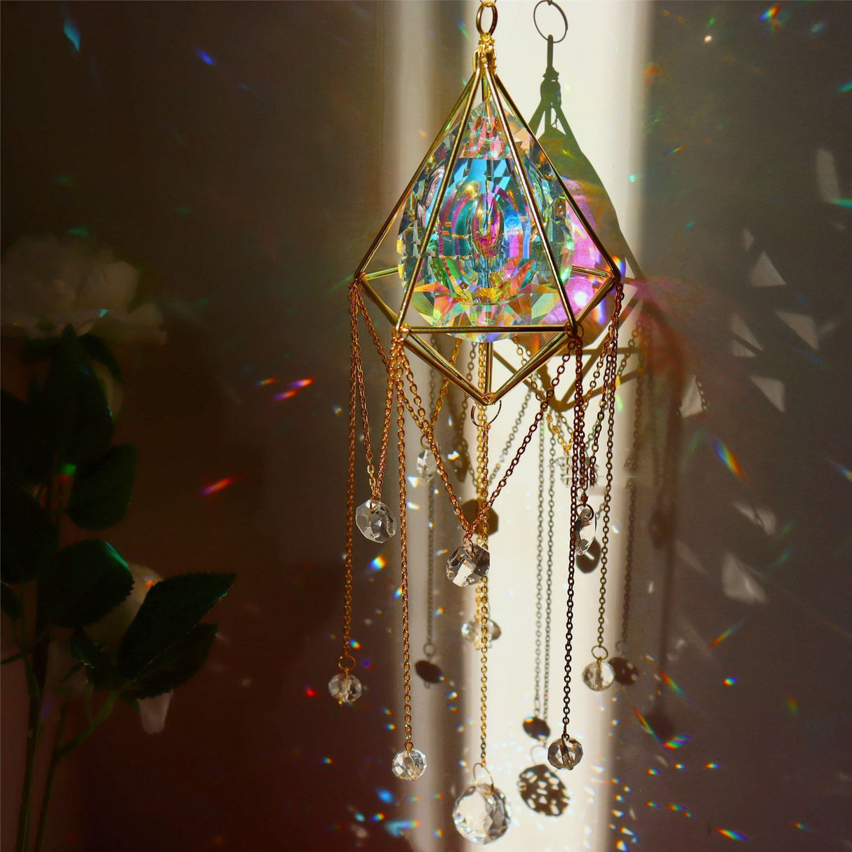 Fashion Crystal Windbell Pendant