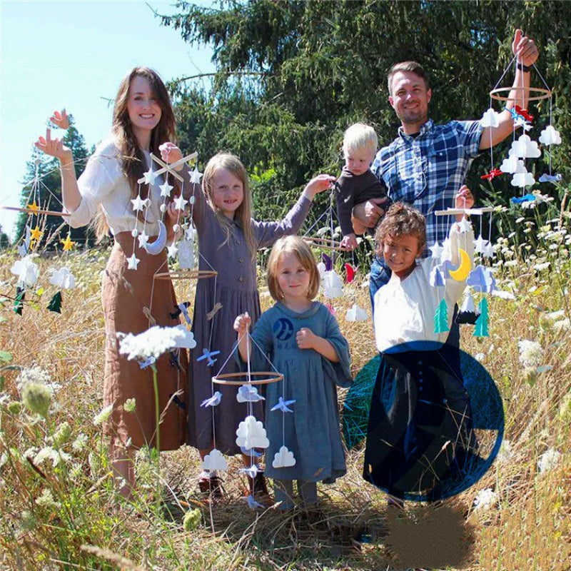 Felt Baby Rattles Ornaments Crib Pendant Wind Chimes