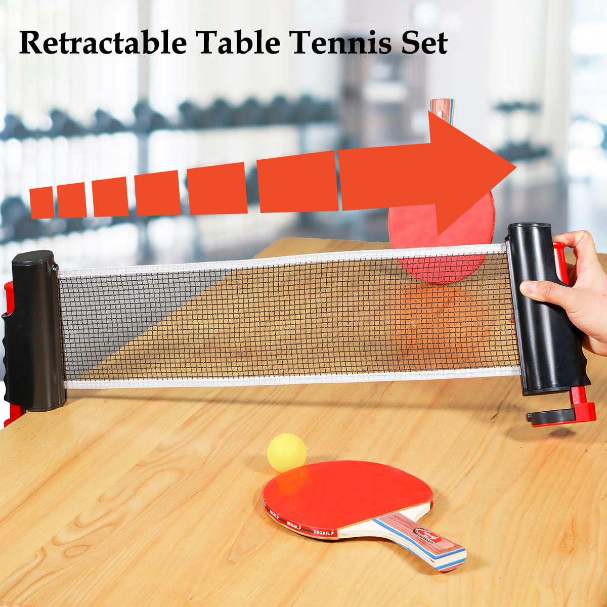Portable Table Tennis Rackets Telescopic Net Rack Set
