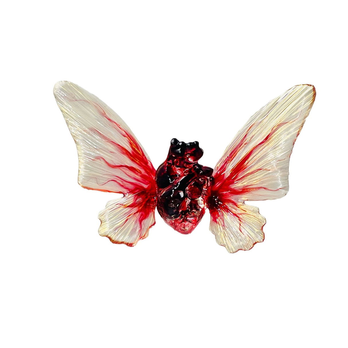 Herz -Kokon -Schmetterling Brosche exquisites Temperament Senior Sense Pin