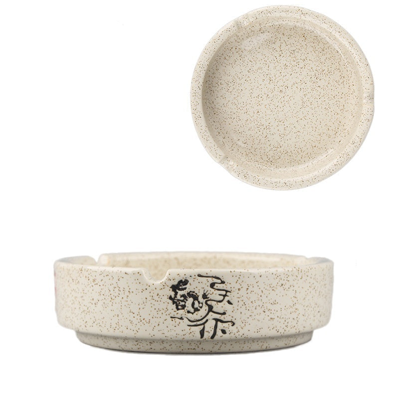 Chinesischer Stil Fisch Bild Retro Aschenbecher Keramik kreativ