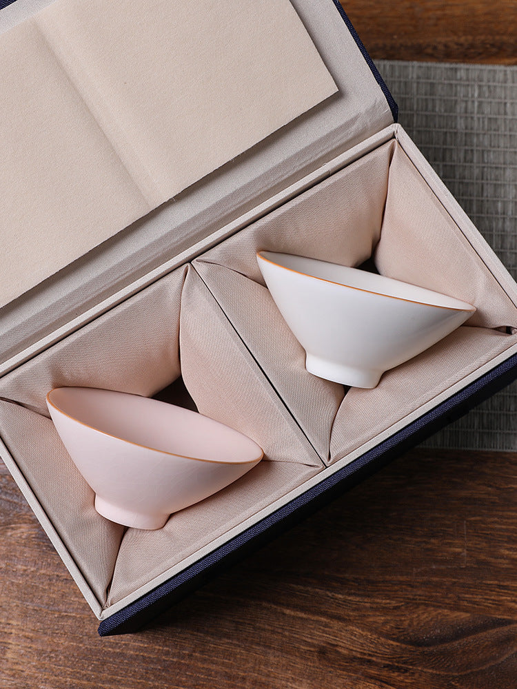 Bambus-Hut-Tasse Keramik Tee Bowl Tasse