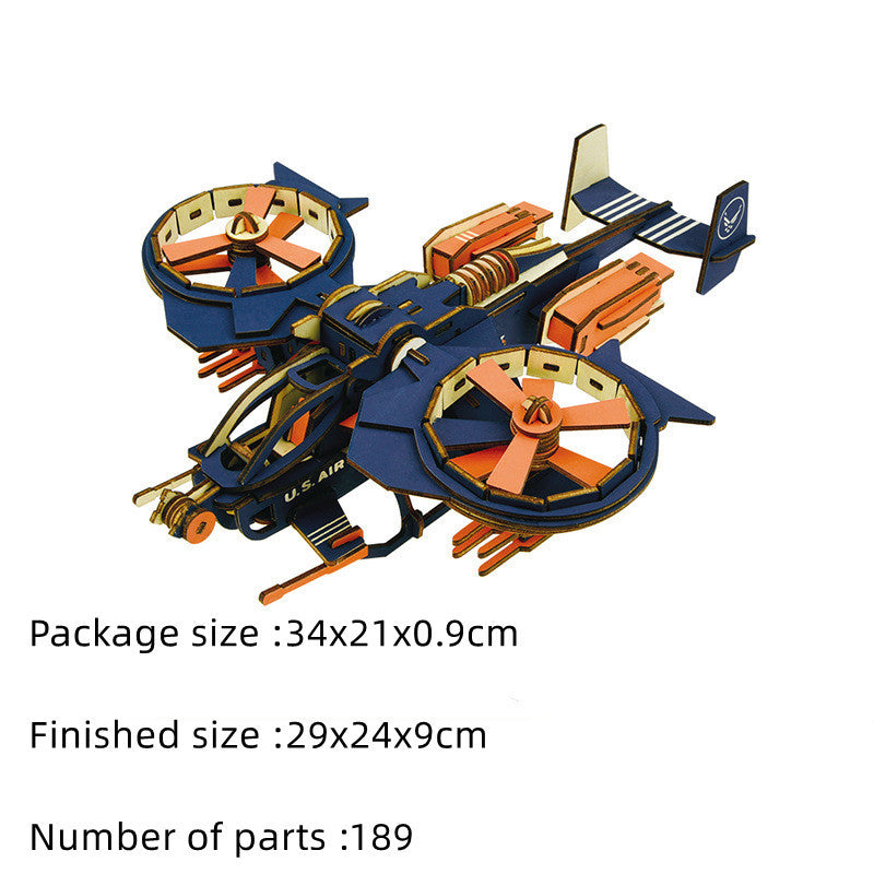 Wooden Model of Assembled Military Ship