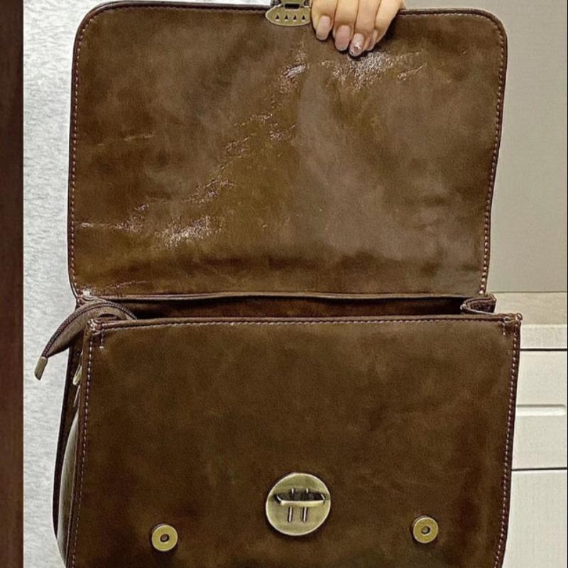 Student Schoolbag Backpack Herbst Winter Retro Buckle College Style Klassentasche