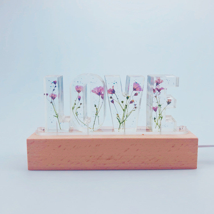 Gifts for the Bride Letters of Eternal Flower Night Light