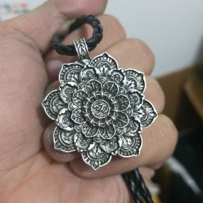 Viking Tibetan Spirit Halskette Tibetaner Mandala Anhänger Halskette