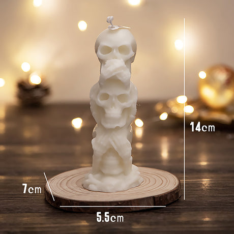 Halloween Pumpkin and Skull Aromatherapy Candle-8