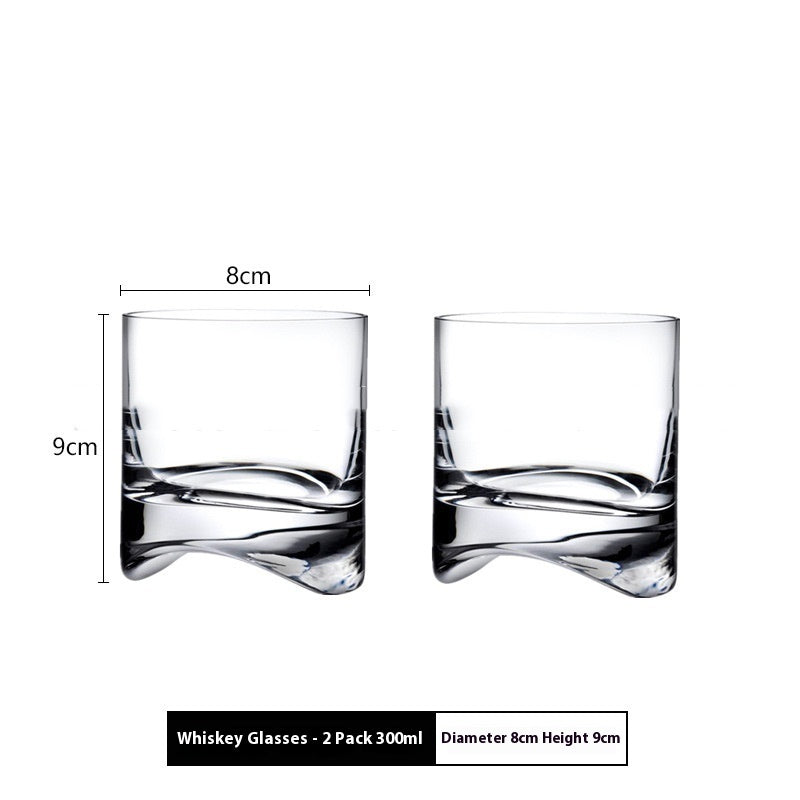 Divide Crystal Whiskey Wine Bottle