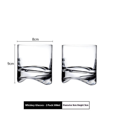 Divide Crystal Whiskey Wine Bottle
