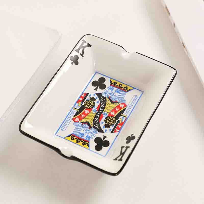 Home Poker -Stil Keramik vorgestellte Aschbehably Office Wohnzimmer vorgestellt Ornamente