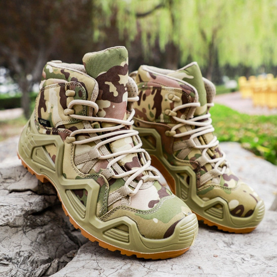 Military Fans Outdoor Training Hiking Shoes Mid-top High-top Combat Boots