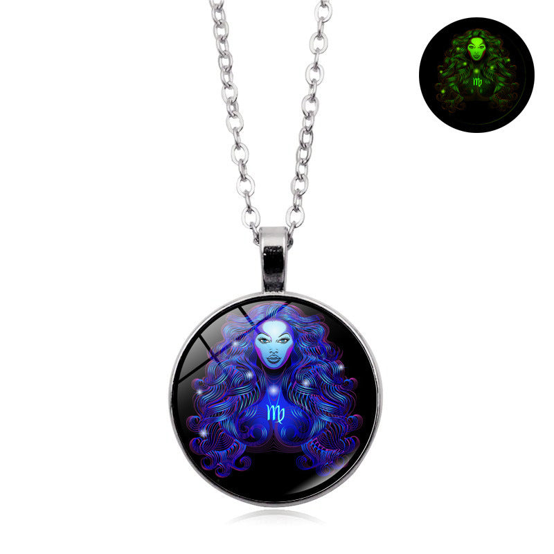 Luminous Zodiac Pendant Necklace–8