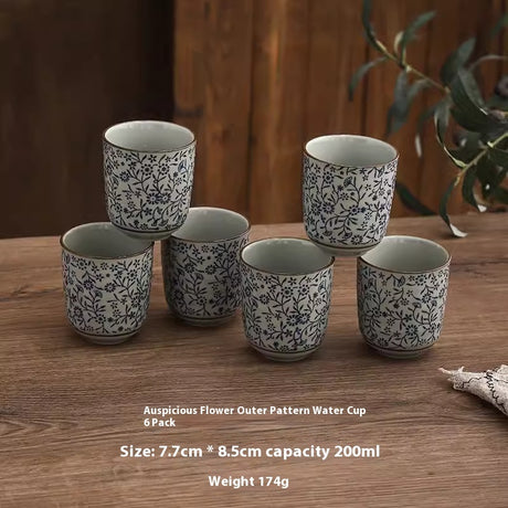 Großkapazität Keramik 200 ml Außenmorn gerade Mund Tee Tasse