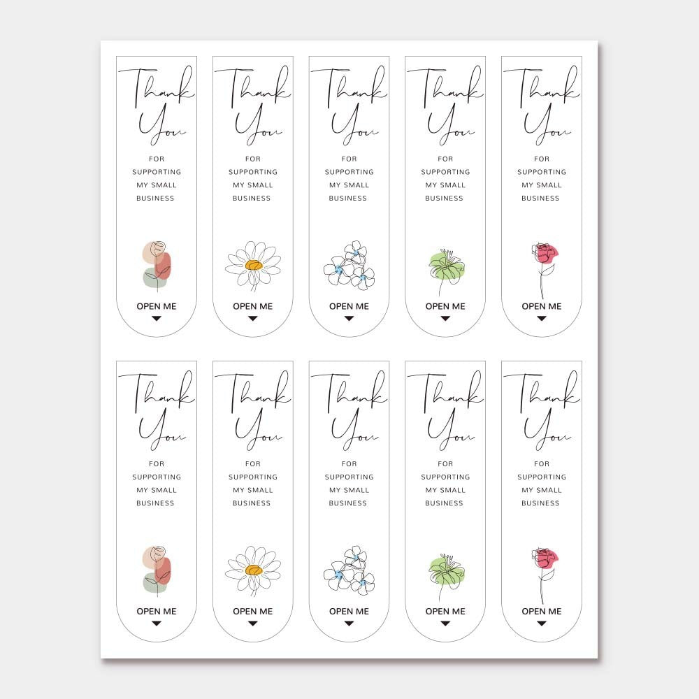 Cute Gift Wrap Sticker Adhesive Sticker Packaging Stickers