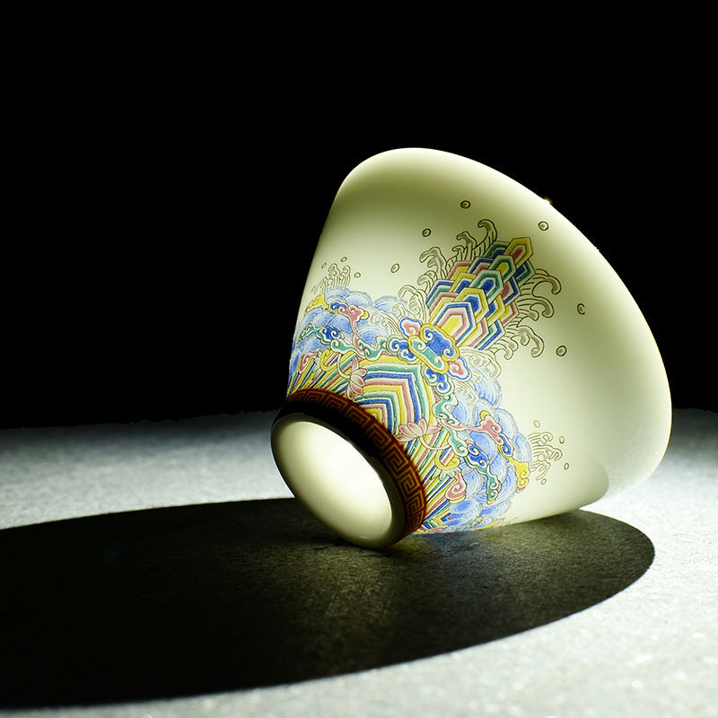 Weiße Jade Porzellan Tee Bowl Single Master Tasse