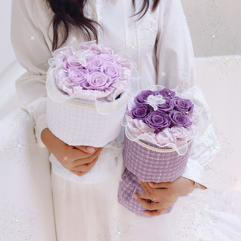 Geschenke für Lehrer 7 Rosen Strauß Muttertagsgeschenke