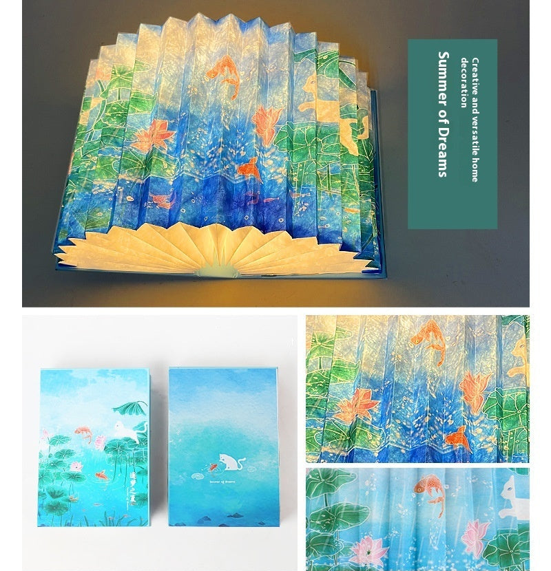 Folding Book Cultural and Creative Gifts Small Night Lamp