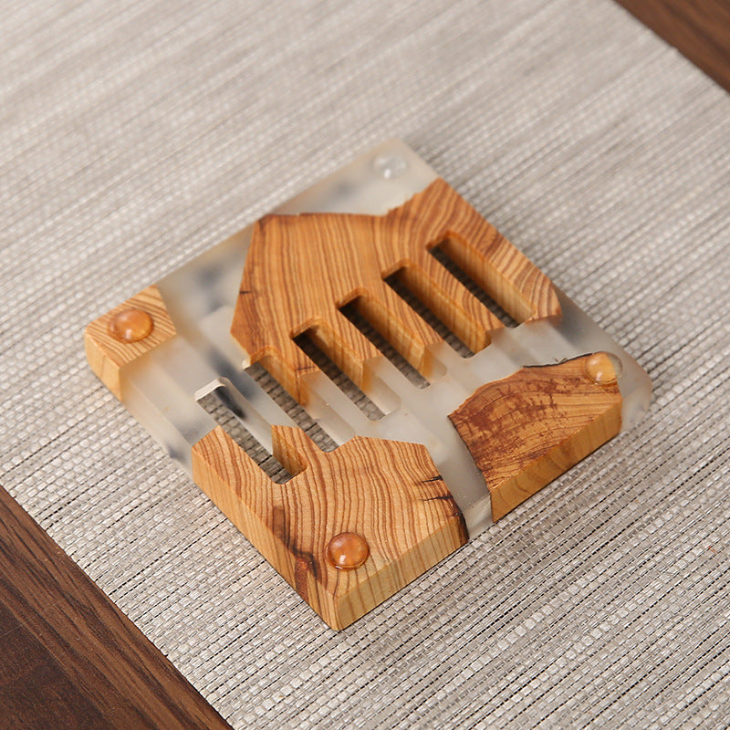 Harz Arborvitae Tea Tasse isolierte Matte