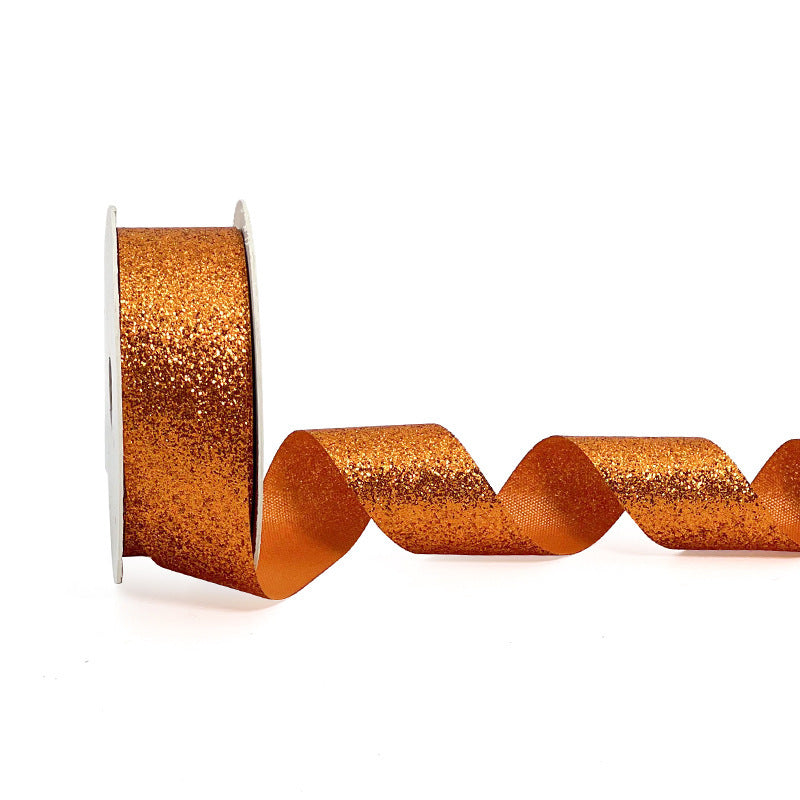 Super Shiny Gold Colorful Christmas Gift Flower Gift Wrap with Satin Ribbon