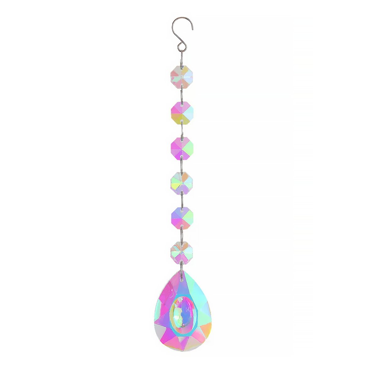 Geometric Crystal Suncatcher Hanging Ornament Window Decor-9