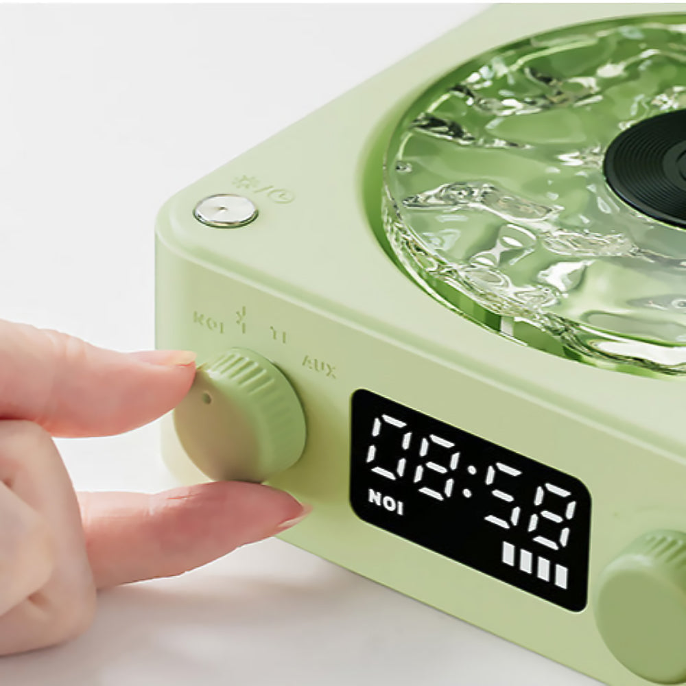 Retro Vinyl Bluetooth Speaker with White Noise and RGB Light-6