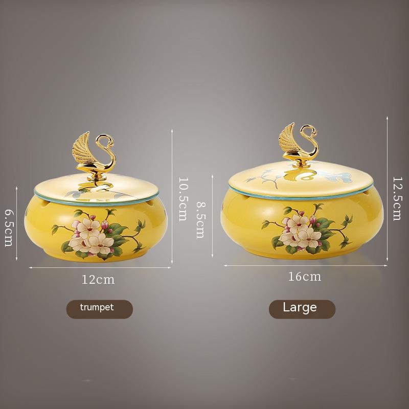 Büro -Aschenbecher mit Deckelwinddichte Flugasche