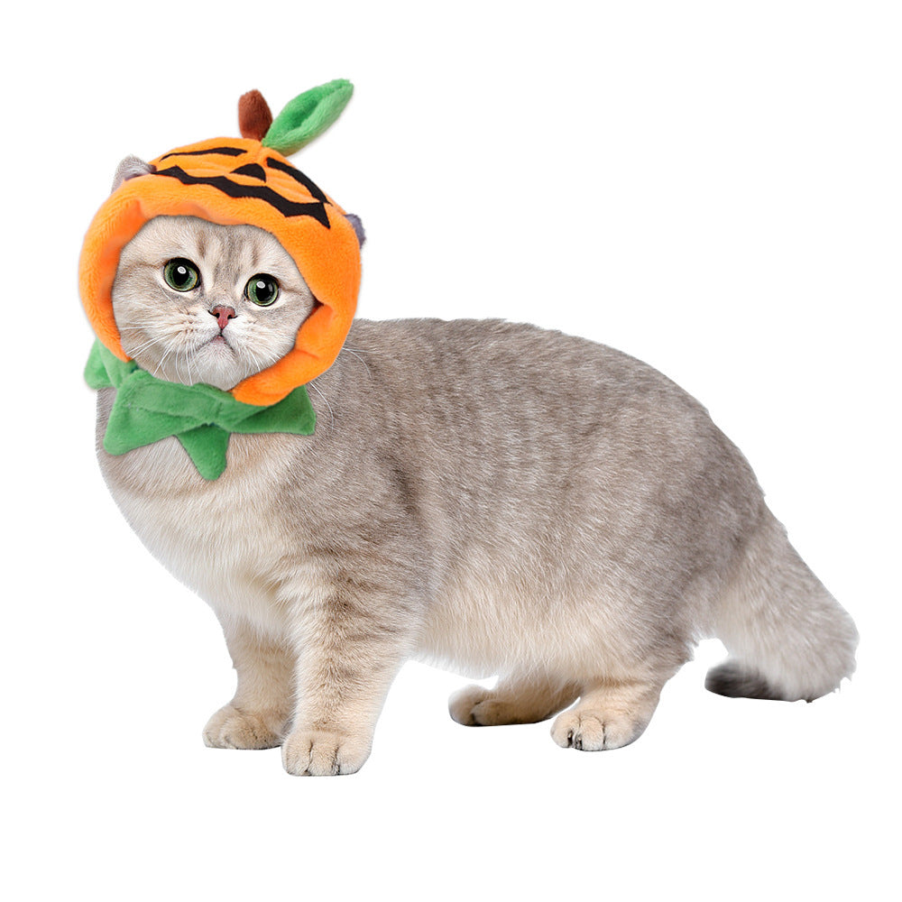 Halloween Pumpkin Cloak Pet Costume Double Sided Plush Outfit-3