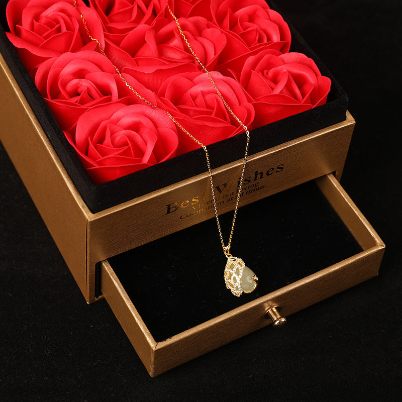 925 Silber Halskette Neue chinesische Mode All-Match-Schlüsselbeinkette