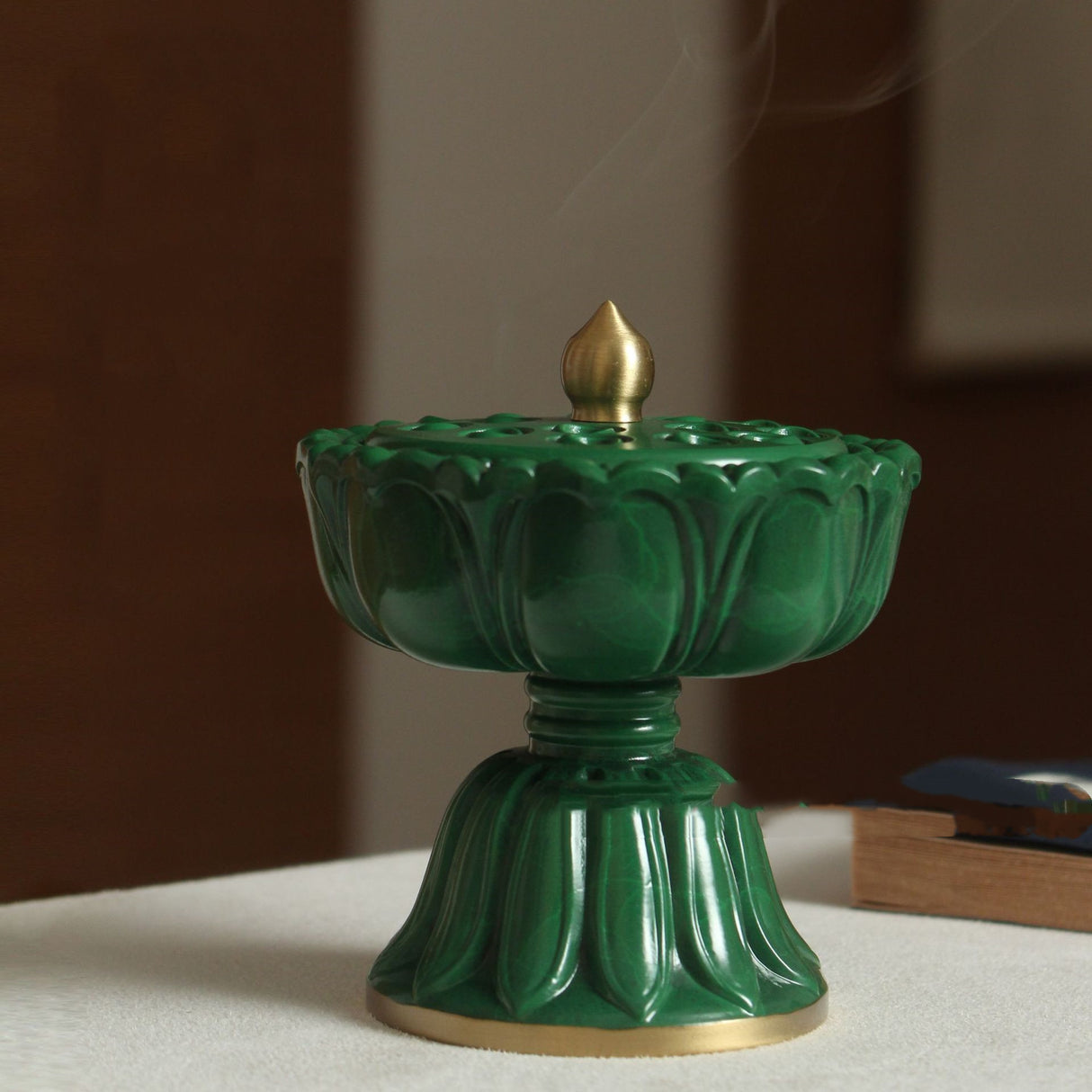 Home Indoor Copper Weihrauch Brenner Zen Ornamente