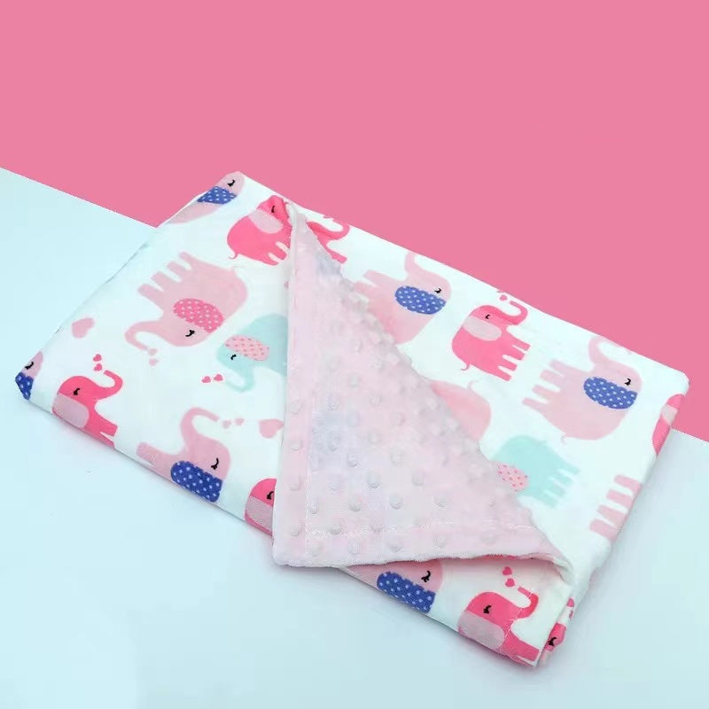 High Quality Baby Blanket Winter Flannel Fleece Infant Swaddle Blankets
