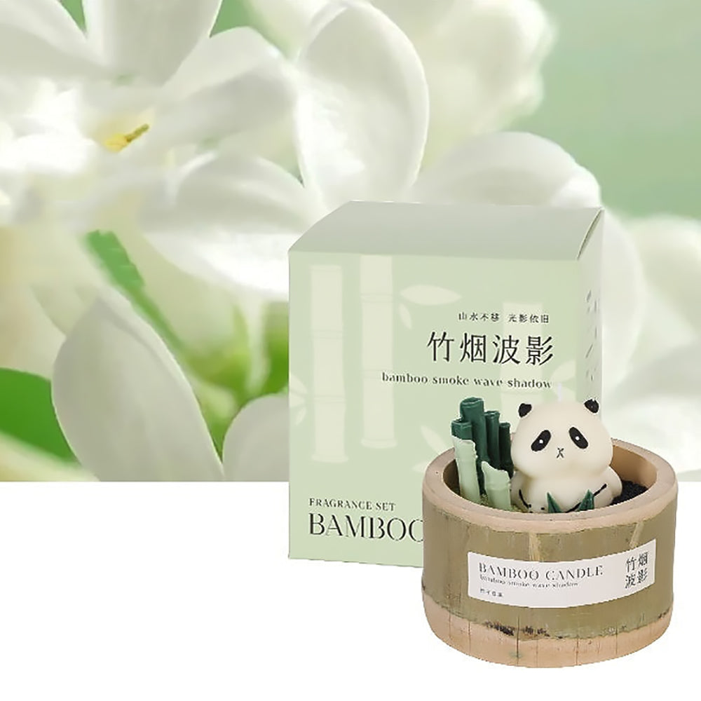 Bamboo Scented Candle Handmade Soy Wax Aromatherapy Gift-11
