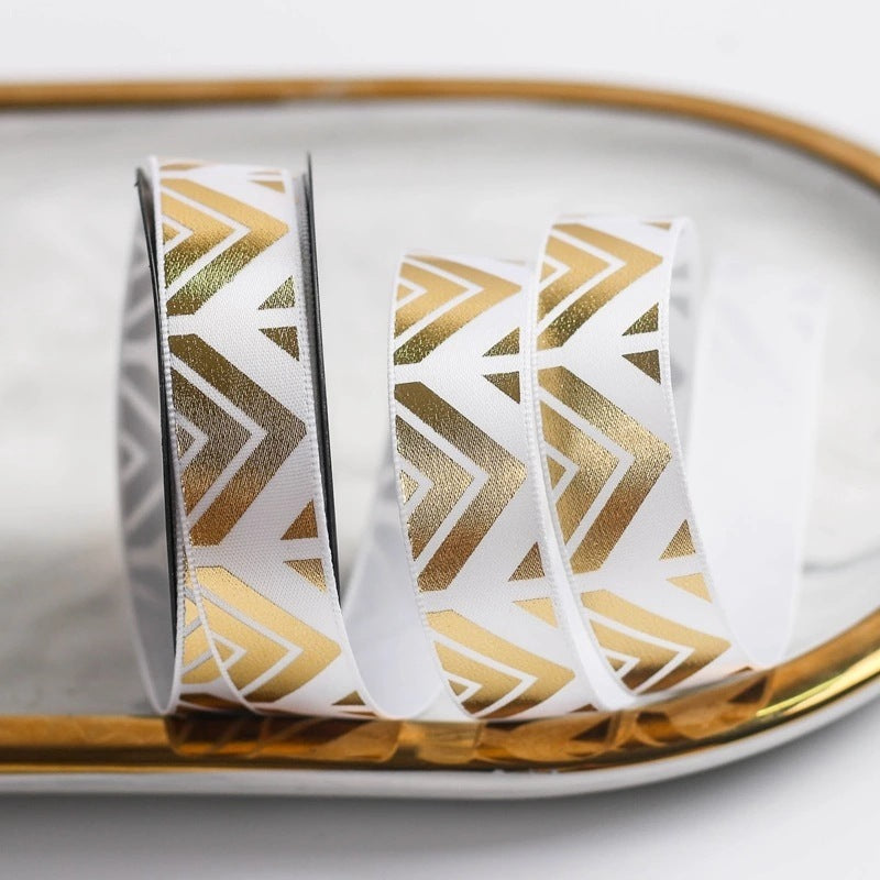 Bronzing Gift Wrap Ribbon Bow Flower Material Packaging