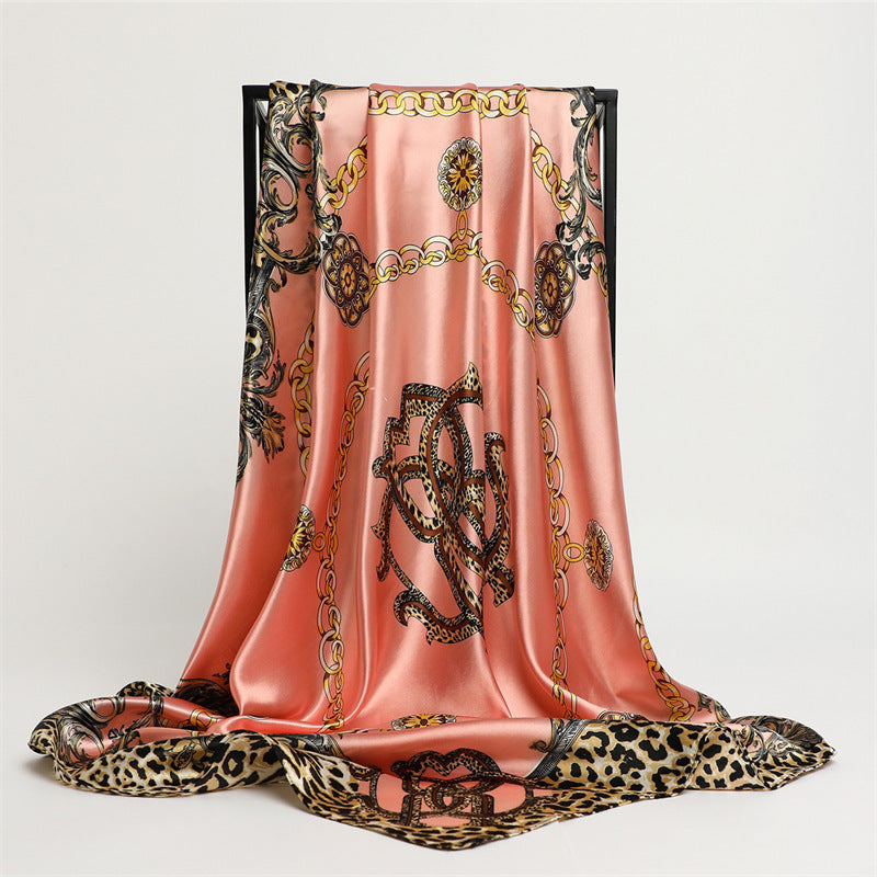 Scarf Fashion Leopard Print Silk Scarf