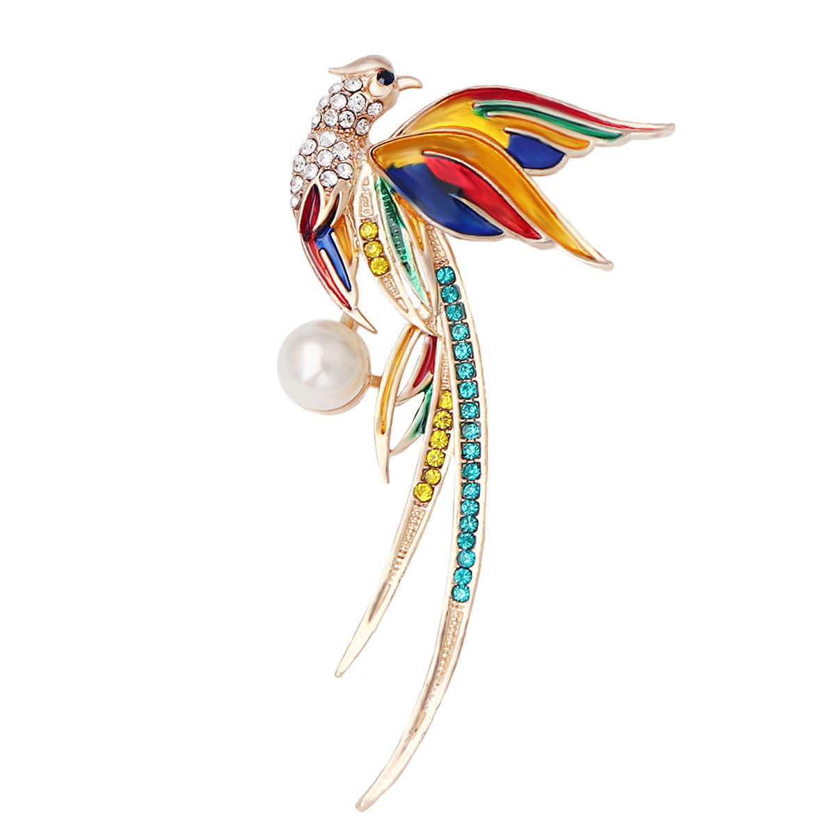 Hummingbird Phoenix Peacock Oil Tropf Brosche Pin -Kleidungszubehör