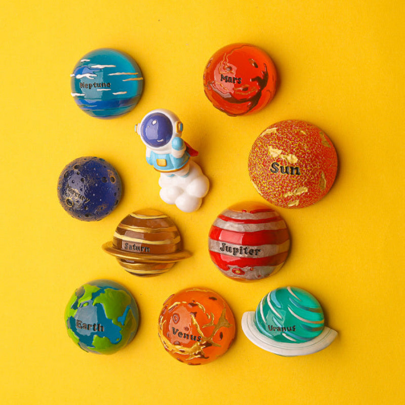 Cool Planet Fridge Magnets Planet Astronaut Refrigerator Magnet-9
