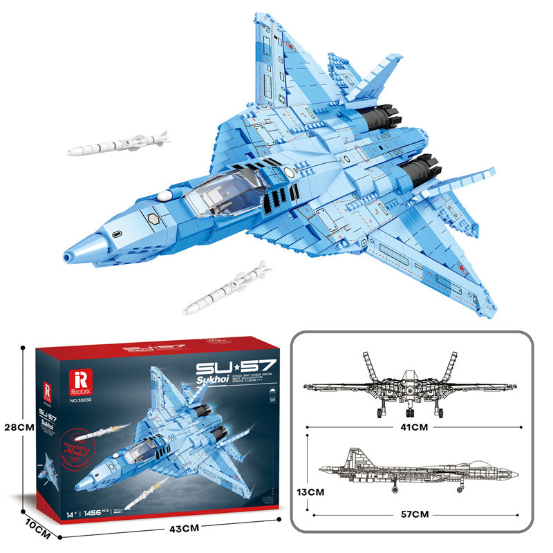 Military Models Fighter Assembling Building Blocks Toy