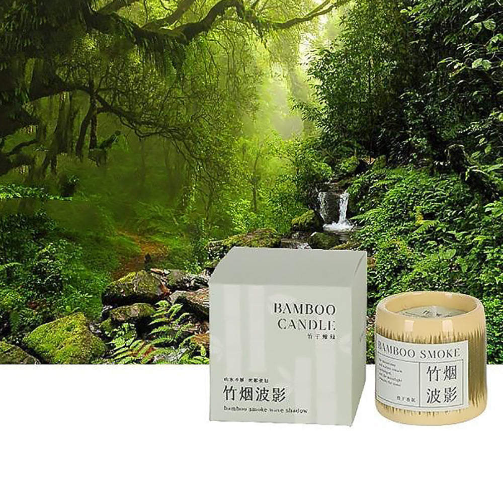 Bamboo Scented Candle Handmade Soy Wax Aromatherapy Gift-9