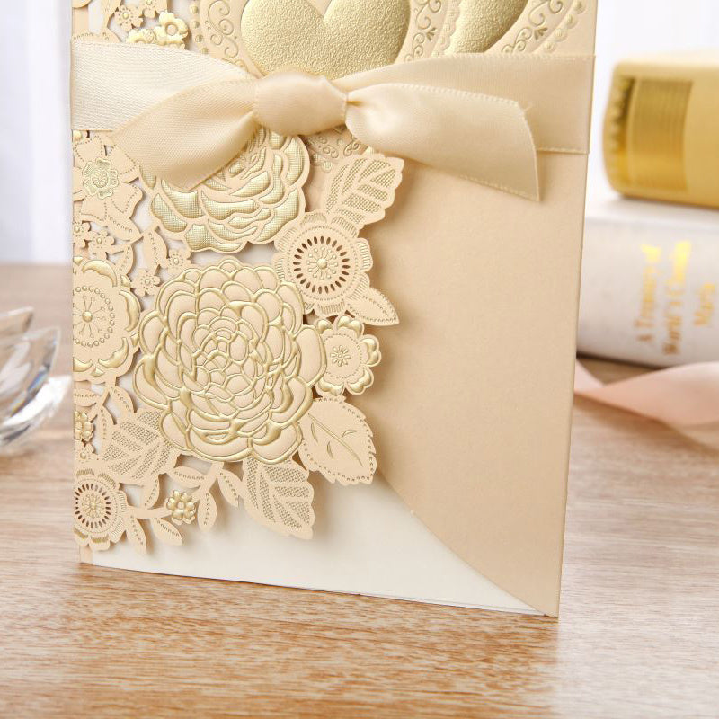 Brancheneinladung Einladung des chinesischen Stils vertikaler Bande Hochzeitseinladung