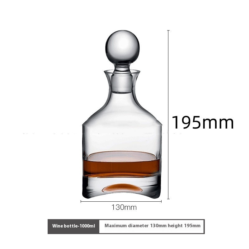 Divide Crystal Whiskey Wine Bottle