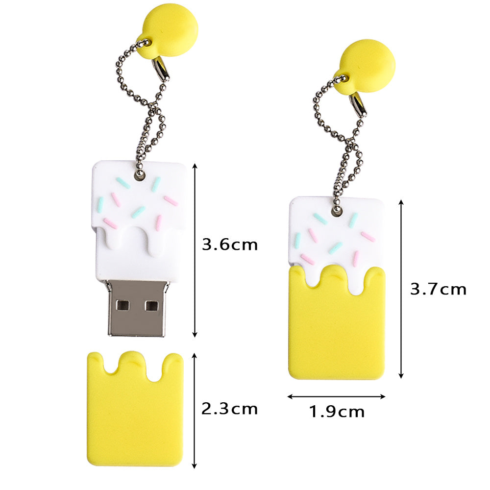 Kleiner Kuchen Mini Mädchen Niedlicher Anti-Verlust-Anhänger Mobile USB-Flash-Laufwerke