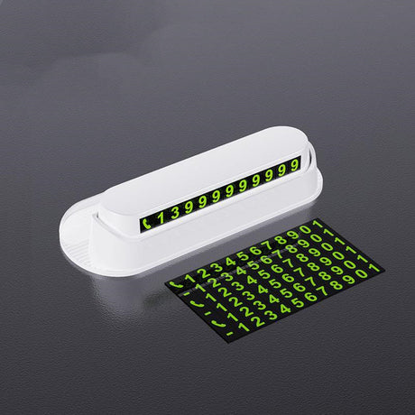 Luminous Temporary Parking Card Car Phone Number Card Plate Car Accessories