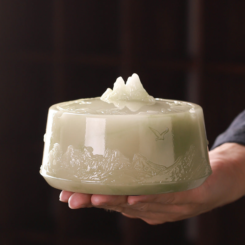 Relief Mountain Aschenbecher groß verhindern Flutasche Rauch mit Deckel