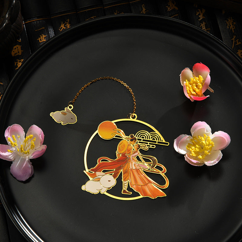 Chinesischer Stil Blume Gott klassisches Lesezeichen Lehrer -Farbgeschenk