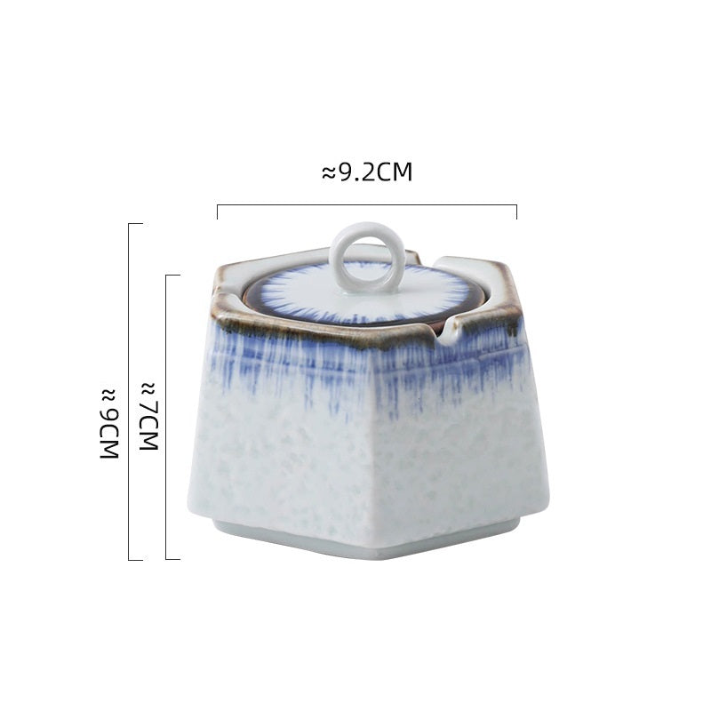 Retro Creative Underglaze Porzellan -Aschenbecher