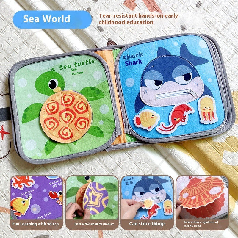 Early Childhood Cloth Book Education Tear-proof Biteable