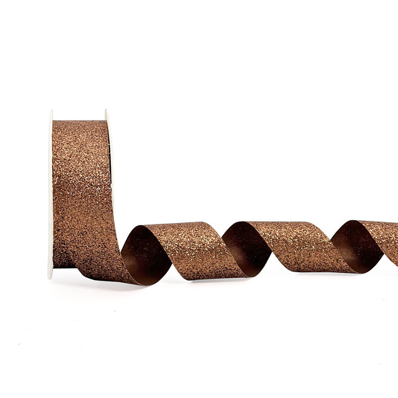 Super Shiny Gold Colorful Christmas Gift Flower Gift Wrap with Satin Ribbon