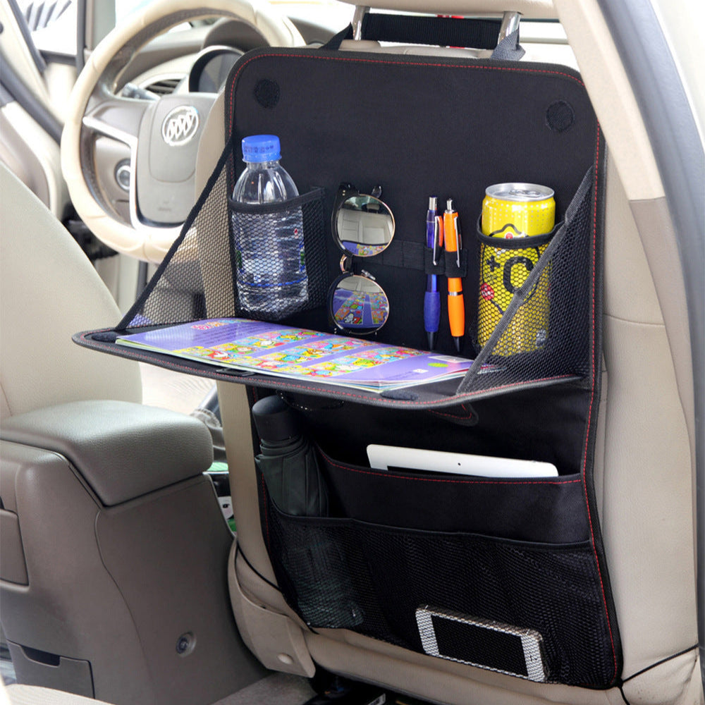 Car Interior Seat Back Storage Bag Foldable Dining Table Tray Car Accessories