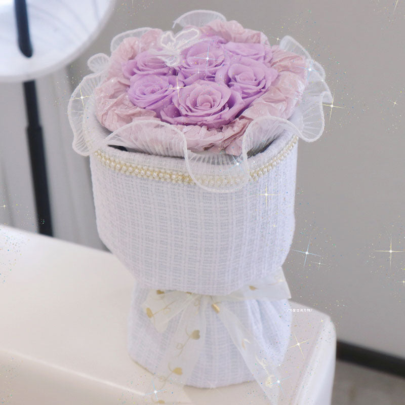 Geschenke für Lehrer 7 Rosen Strauß Muttertagsgeschenke